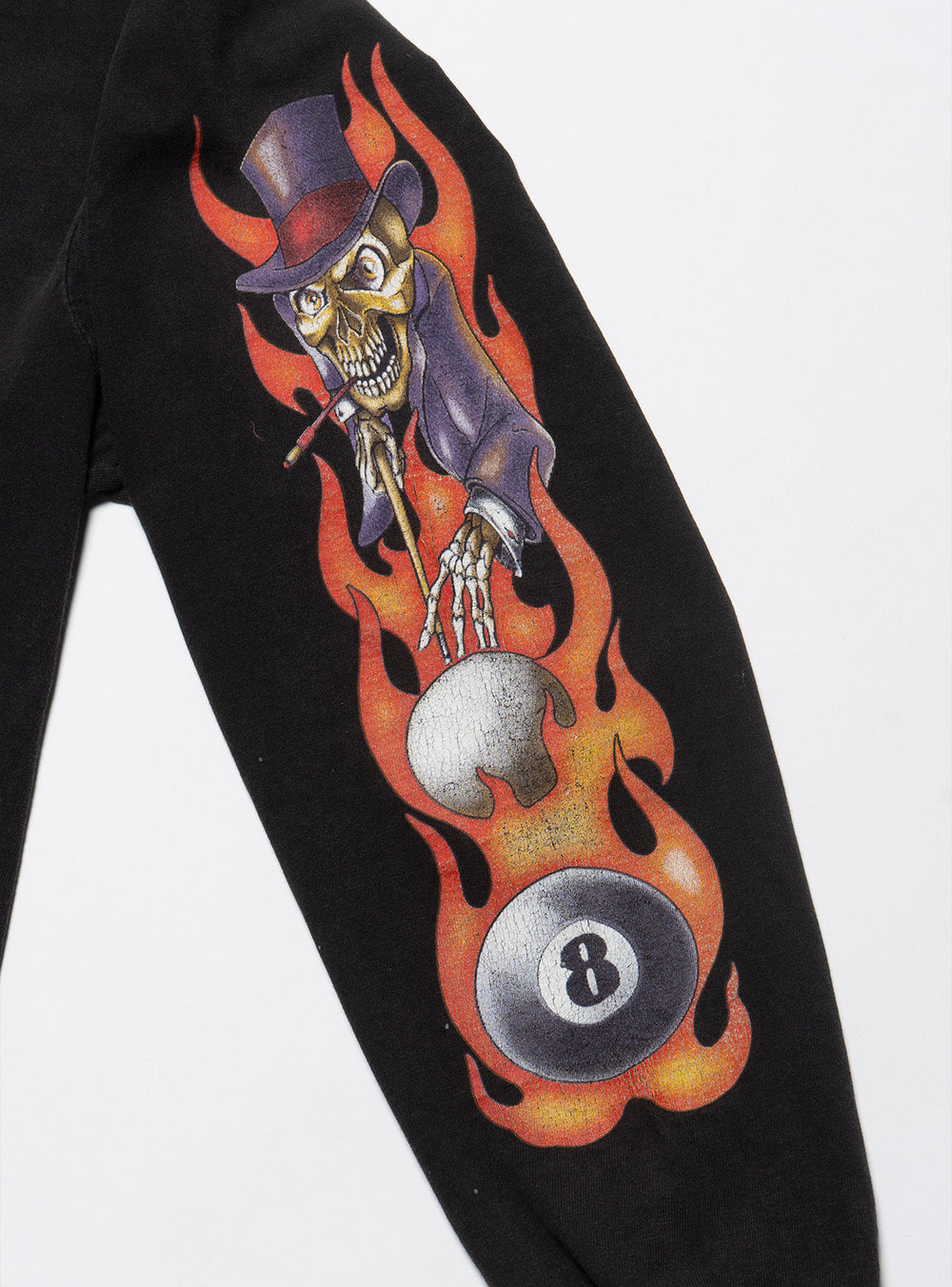 Vintage Skeleton 8 Ball Long Sleeve Tee