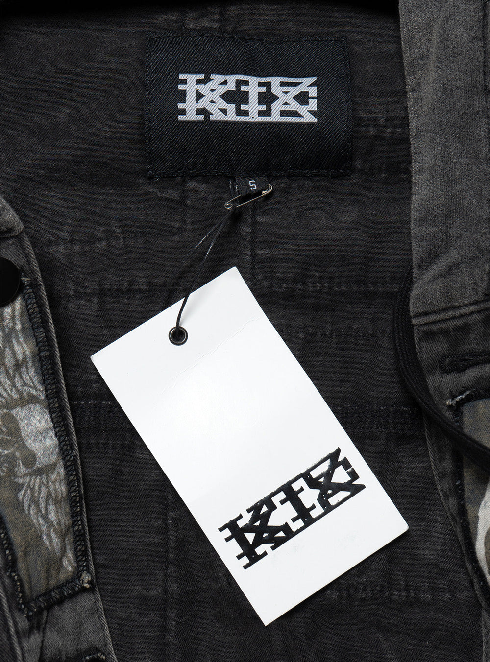 Vintage KTZ Crust Denim Vest With Hood