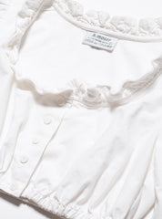 Vintage White H Moser Dirndl Top
