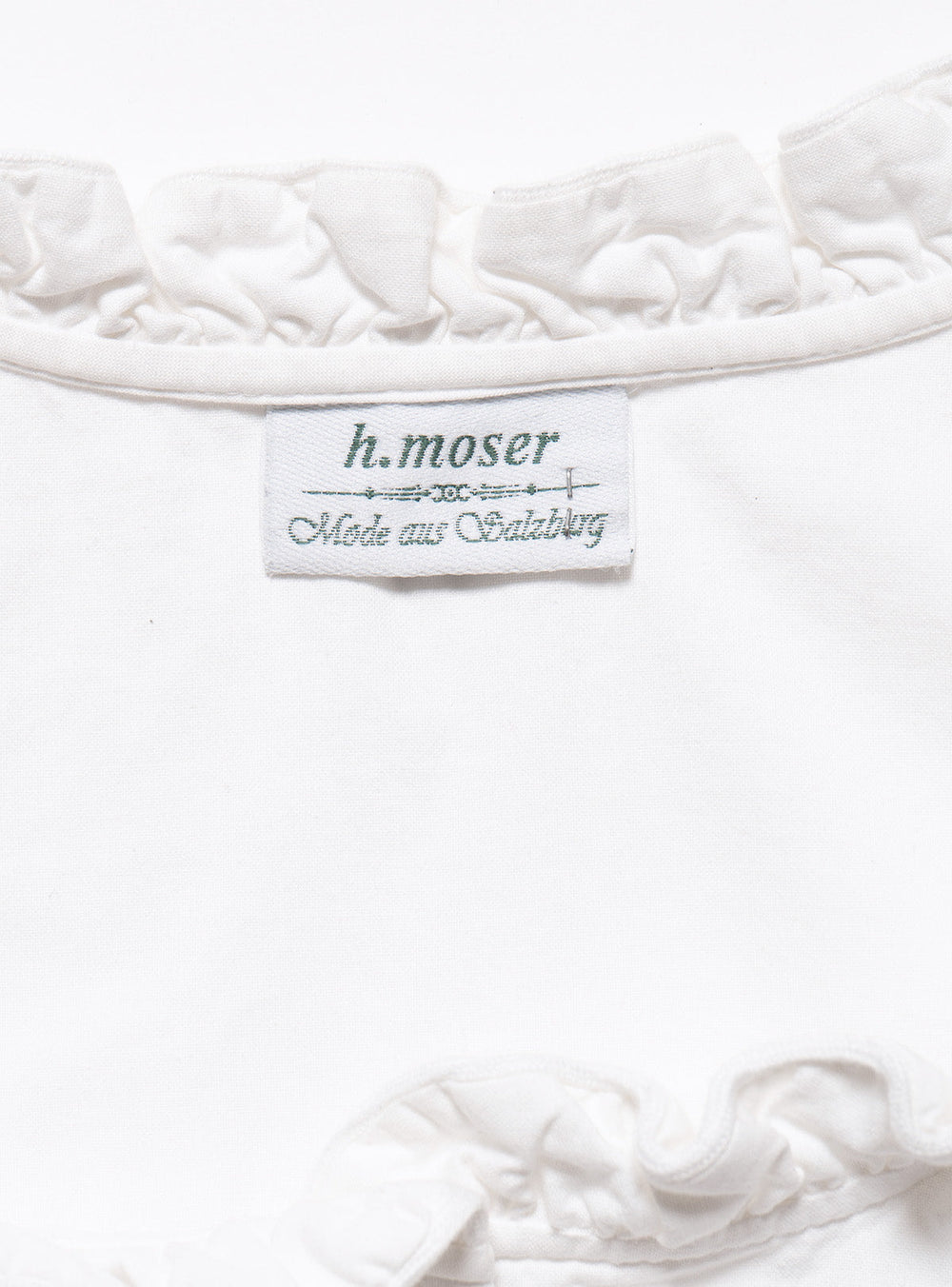Vintage White H Moser Dirndl Top