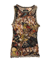 Vintage Jean Paul Gaultier Butterfly Mesh Tank