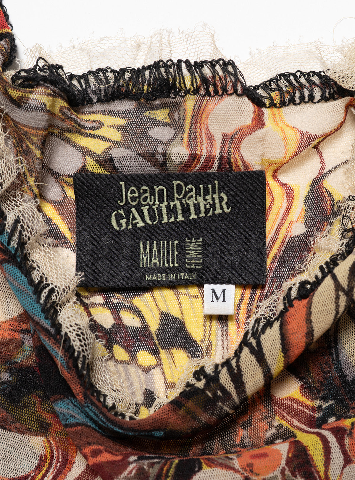 Vintage Jean Paul Gaultier Butterfly Mesh Tank