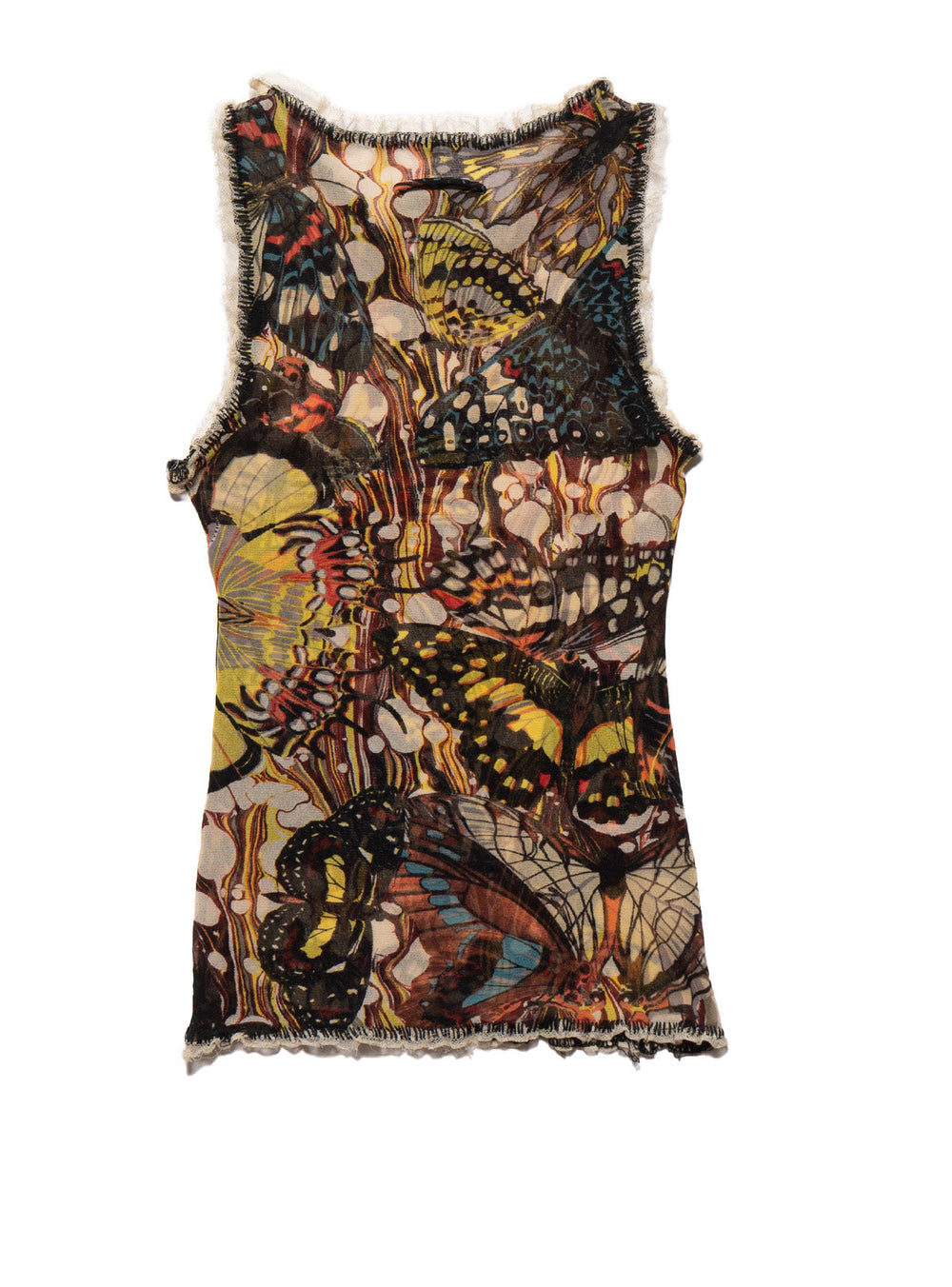 Vintage Jean Paul Gaultier Butterfly Mesh Tank
