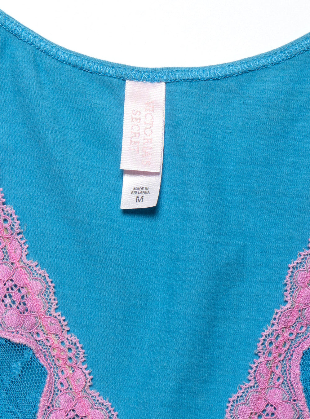 Vintage Victoria's Secret Blue and Pink Top