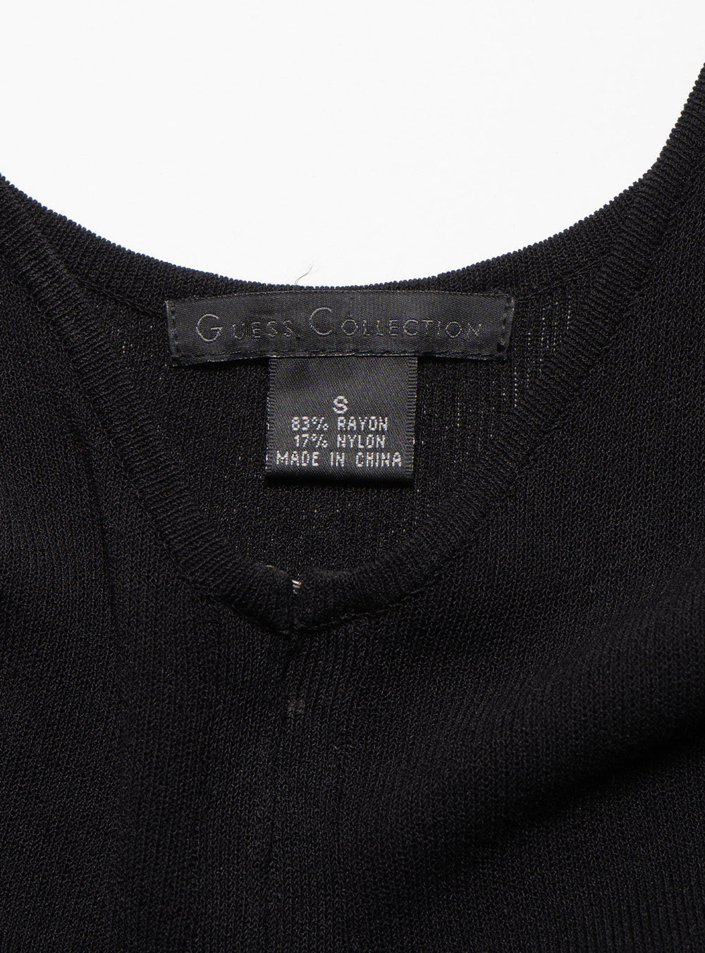 Vintage Guess Collection Black Knit Mini Dress