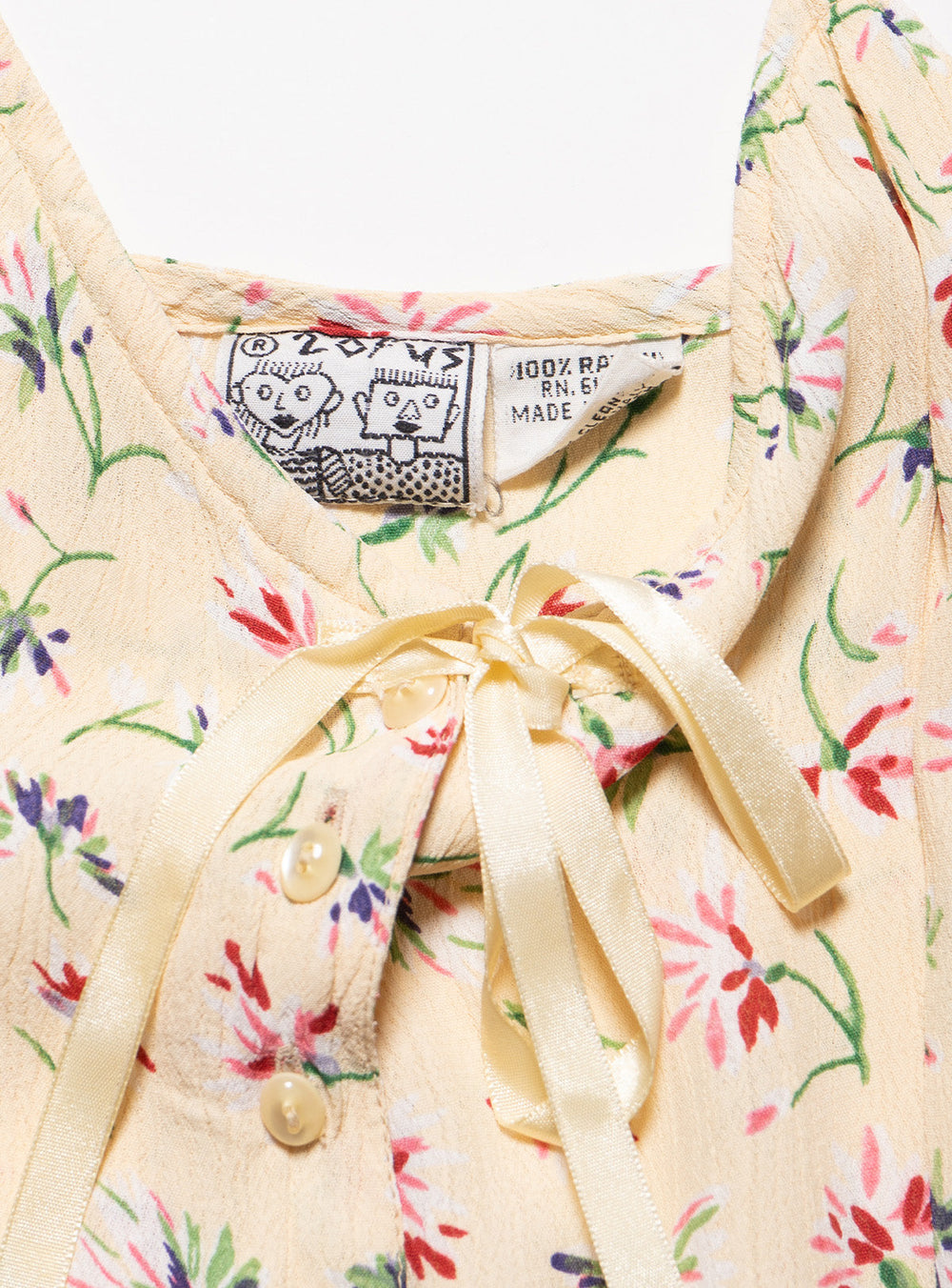 Vintage 2 of Us Grunge Flower Mini Dress