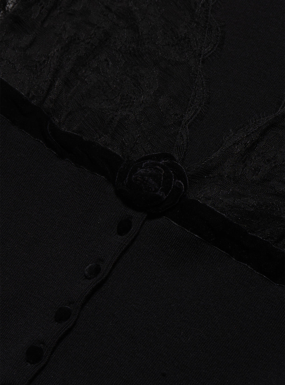 Vintage Blumarine Black lace Rose Sweater