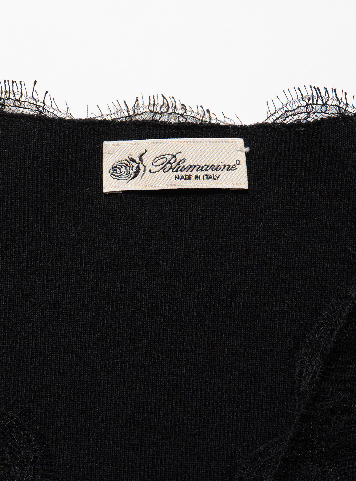 Vintage Blumarine Black lace Rose Sweater