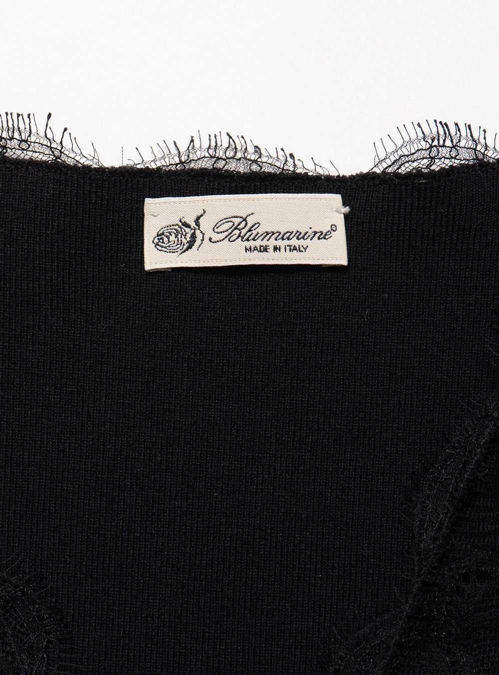 Vintage Blumarine Black lace Rose Sweater