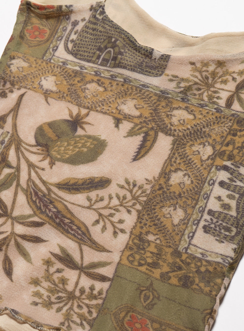 Vintage Weston Wear Mesh Print Spaghetti Tank