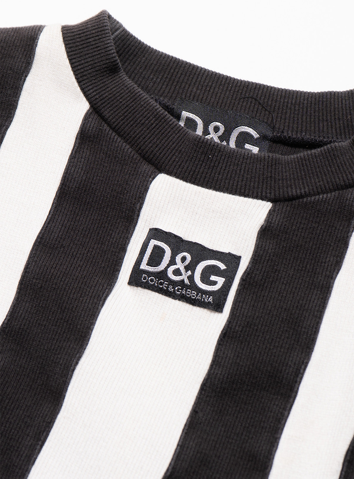 Vintage D&G Black & White Striped Longsleeve Top