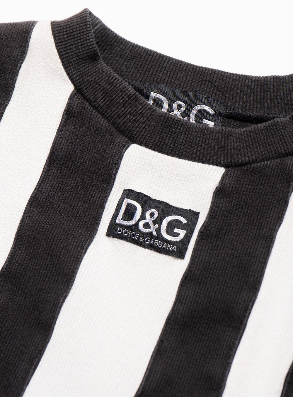 Vintage D&G Black & White Striped Longsleeve Top