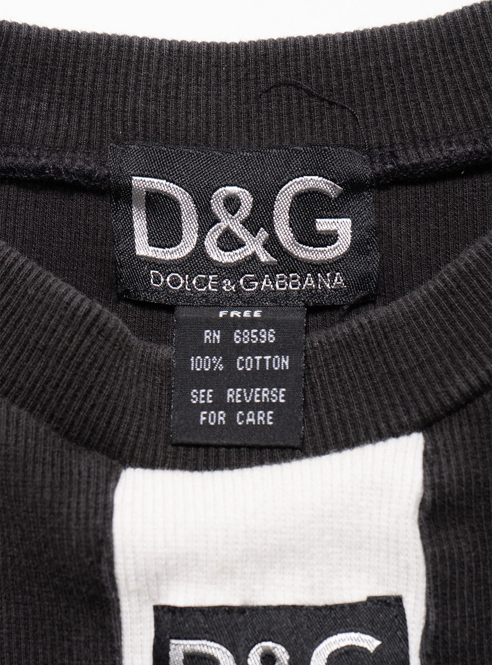 Vintage D&G Black & White Striped Longsleeve Top